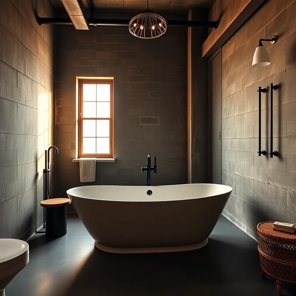 Łazienka Loft Z Wanną