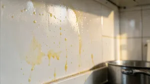 jak zamalować tłuste plamy w kuchni
